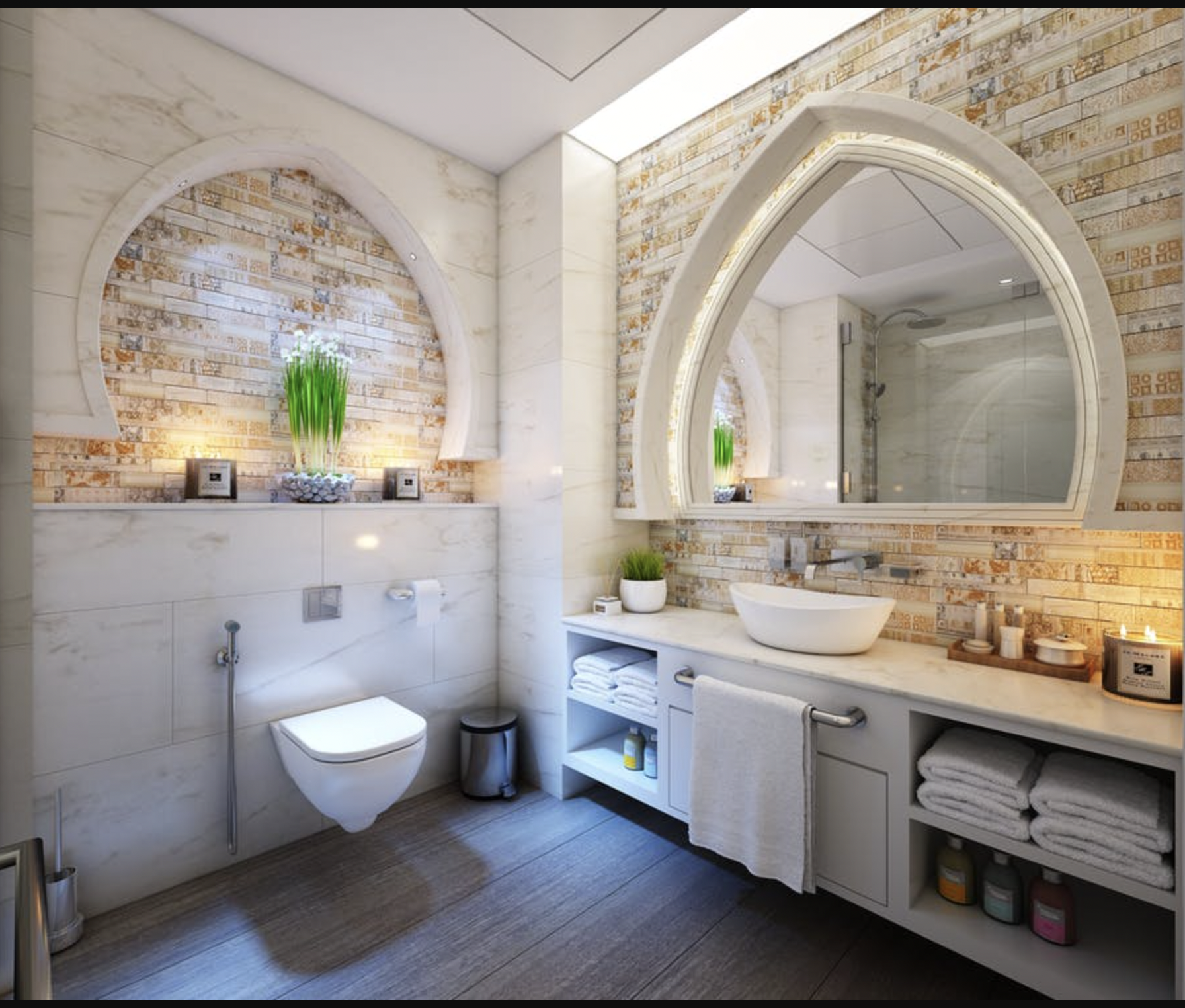 Banyo Dekorasyonunda İlham Veren Renkli Tasarımlar