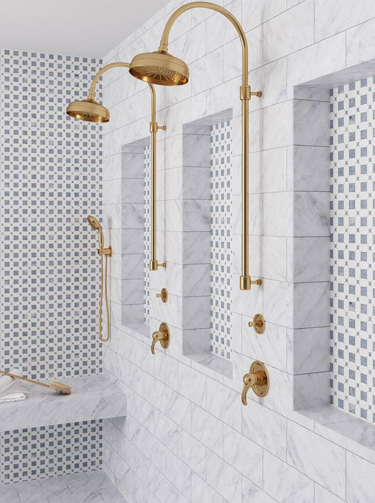 Banyo İçin Mozaik Fayans Dekorasyonu