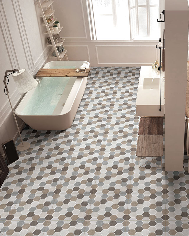 Banyo İçin Mozaik Fayans Dekorasyonu
